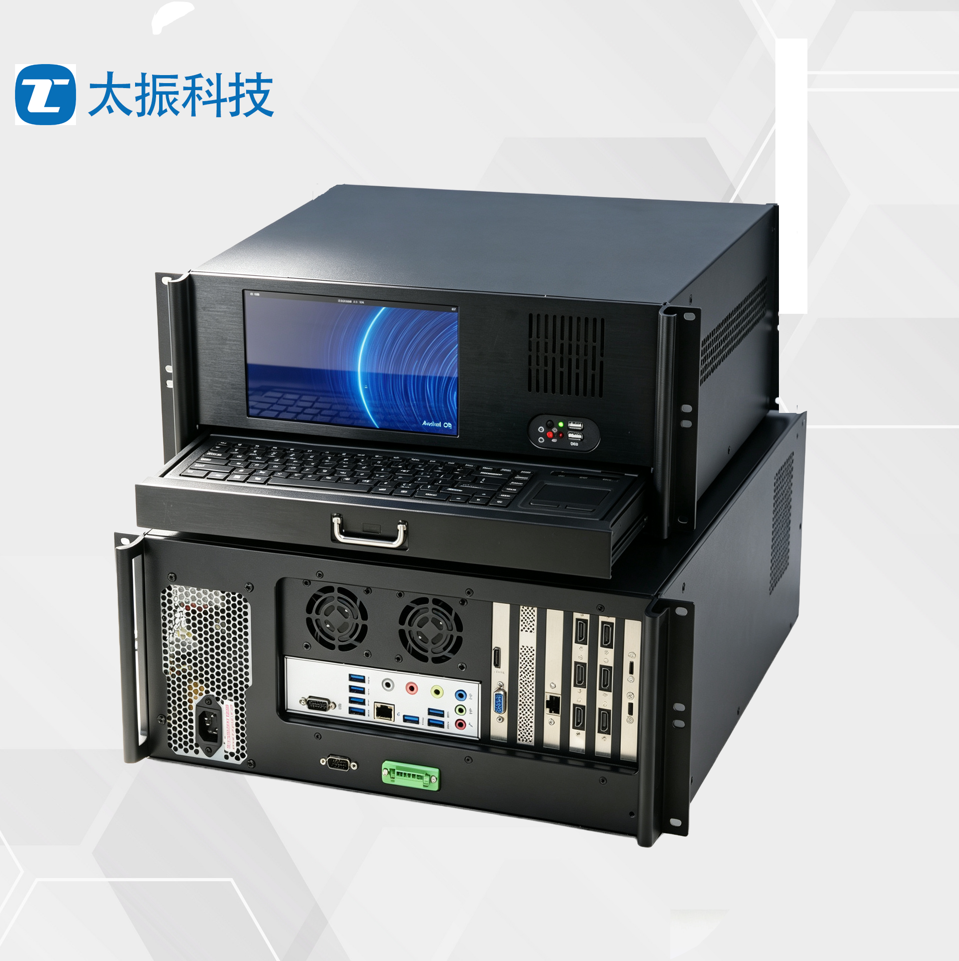数字审讯主机（8画面）成品图